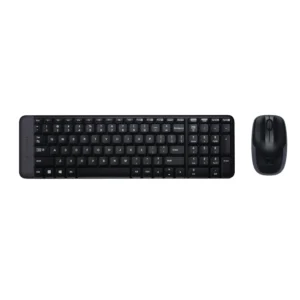 LOGITECH MK220 WIRELESS KEYBOARD AND MOUSE - COMBO - BLACK