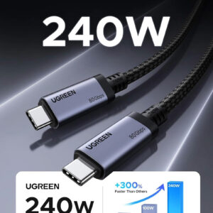 UGREEN USB4 Gen4 240W USB-C to USB-C Cable (Black)
