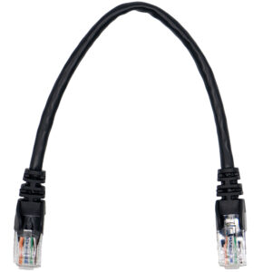 Linkbasic 22cm UTP Cat5e Flylead Black