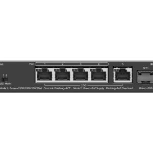 Reyee 5 Port 2.5Gbps with 4 PoE 70W 1SFP+ Smart Managed Switch