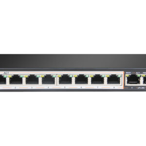 Scoop 8 Port Fast Ethernet PoE 96W 2 Gigabit Switch